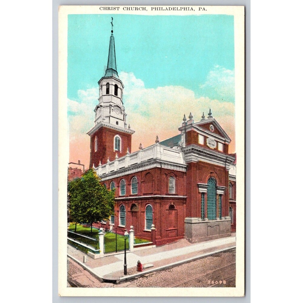 Christ Church Philadelphia PA Postcard P. Sander Sabold Art Series 26098 Unused
